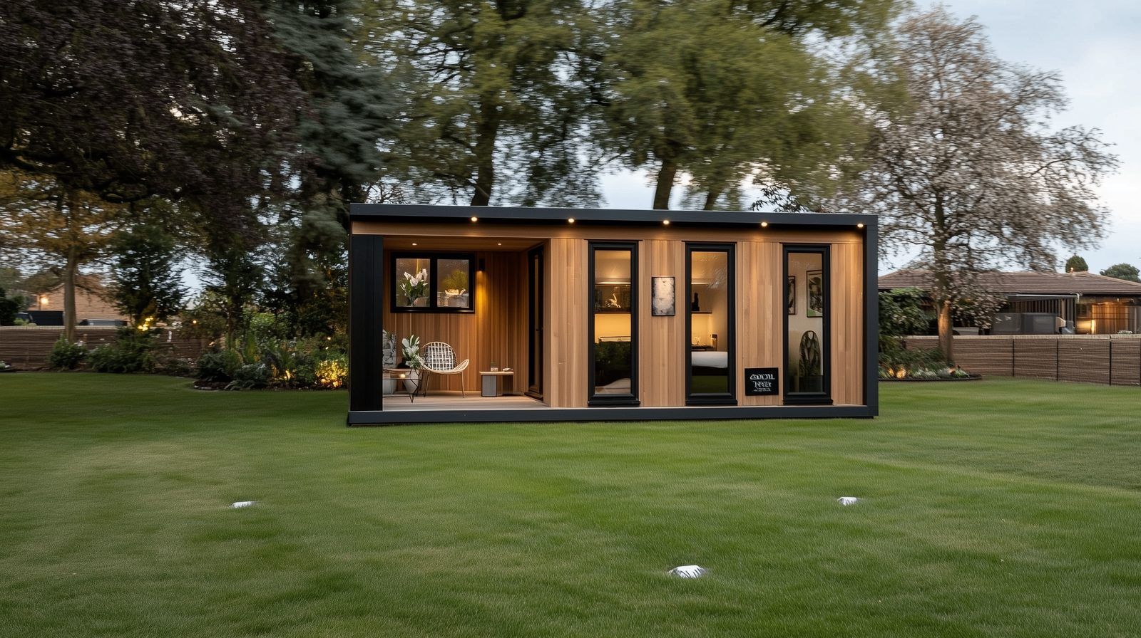 Alder L-shaped SIP garden room by Green & Glass — exterior and interior view 2 of 4